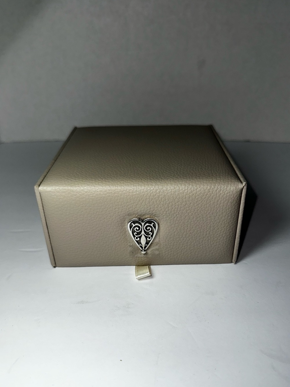 Brighton Taupe Follow Your Heart Jewelry Box NWOT